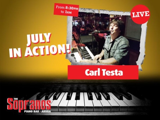 Enjoy Live Music by Carl Testa and Sizzling Drink Specials This July